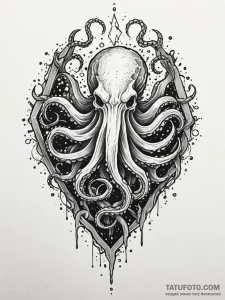 Kraken claw beneath shattered ice, concept ar... - эскиз тату (№1752331973_0, 12.07.2025 14:52) — Tatufoto.com