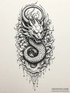 Xiphos wings beneath spectral veil, tattoo dr... - эскиз тату (№1752332225_0, 12.07.2025 14:57) — Tatufoto.com