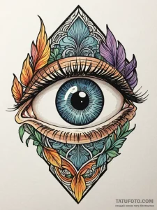 Iris of an eye, dilating to reveal a server r... - эскиз тату (№1752332894_0, 12.07.2025 15:08) — Tatufoto.com