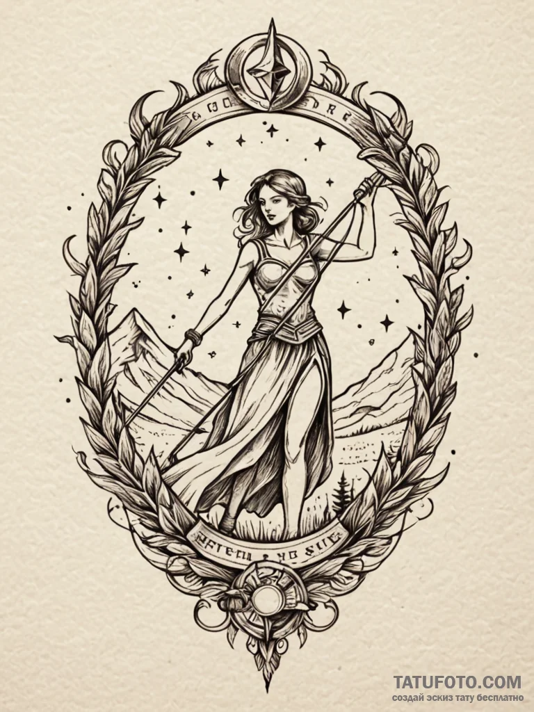 Scythe harvesting stars from the night sky, t... - эскиз тату (№1752334493_0, 12.07.2025 15:34) — Tatufoto.com