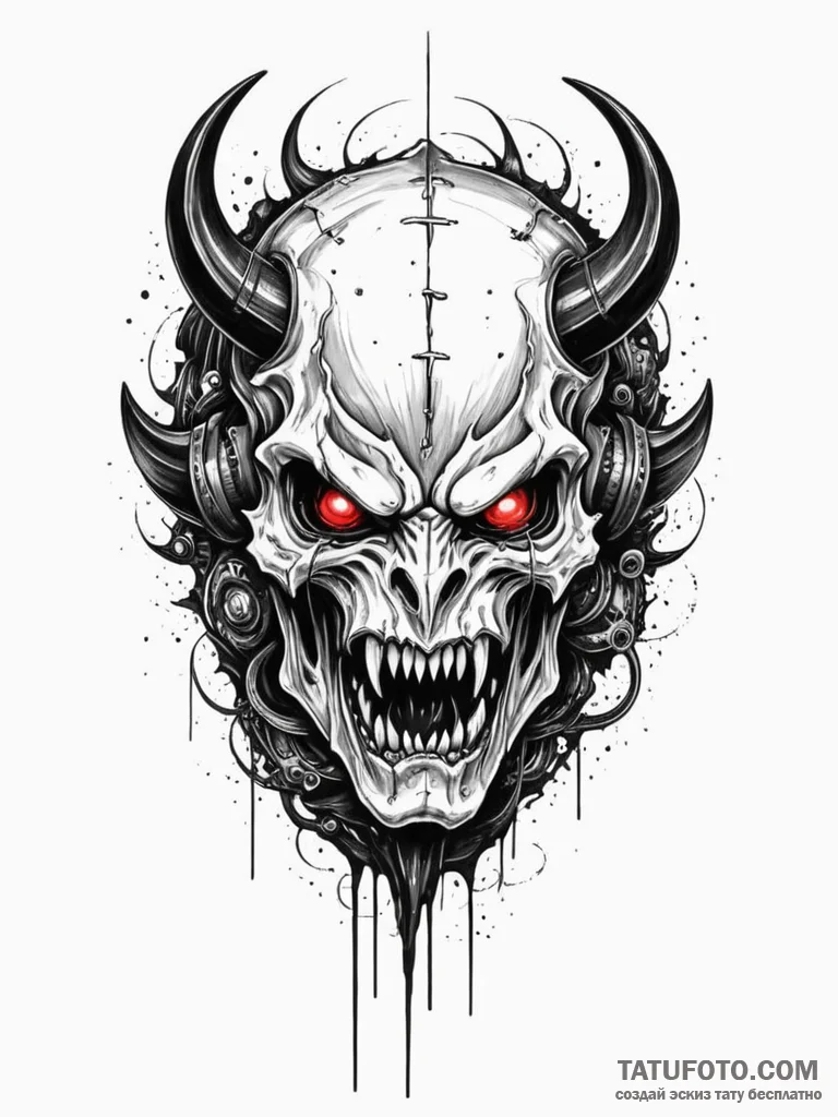 Obsidian helm devouring light, artistic tatto... - эскиз тату (№1752335043_0, 12.07.2025 15:44) — Tatufoto.com
