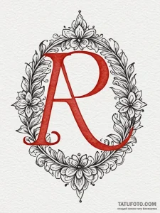 Monogram of family initials, elegantly design... - эскиз тату (№1752335469_0, 12.07.2025 15:51) — Tatufoto.com