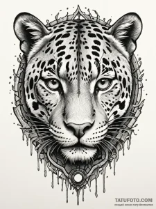Jaguar eye beneath shattered gate, tattoo dra... - эскиз тату (№1752336237_0, 12.07.2025 16:03) — Tatufoto.com
