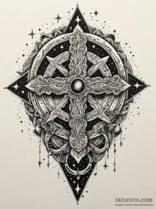 Queenр р†р вђљрівђћсћs ring devouring stars,... - эскиз тату (№1752336322_0, 12.07.2025 16:05) — Tatufoto.com