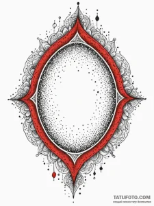 Engraved mirror hiding void, concept art for... - эскиз тату (№1752337775_0, 12.07.2025 16:29) — Tatufoto.com
