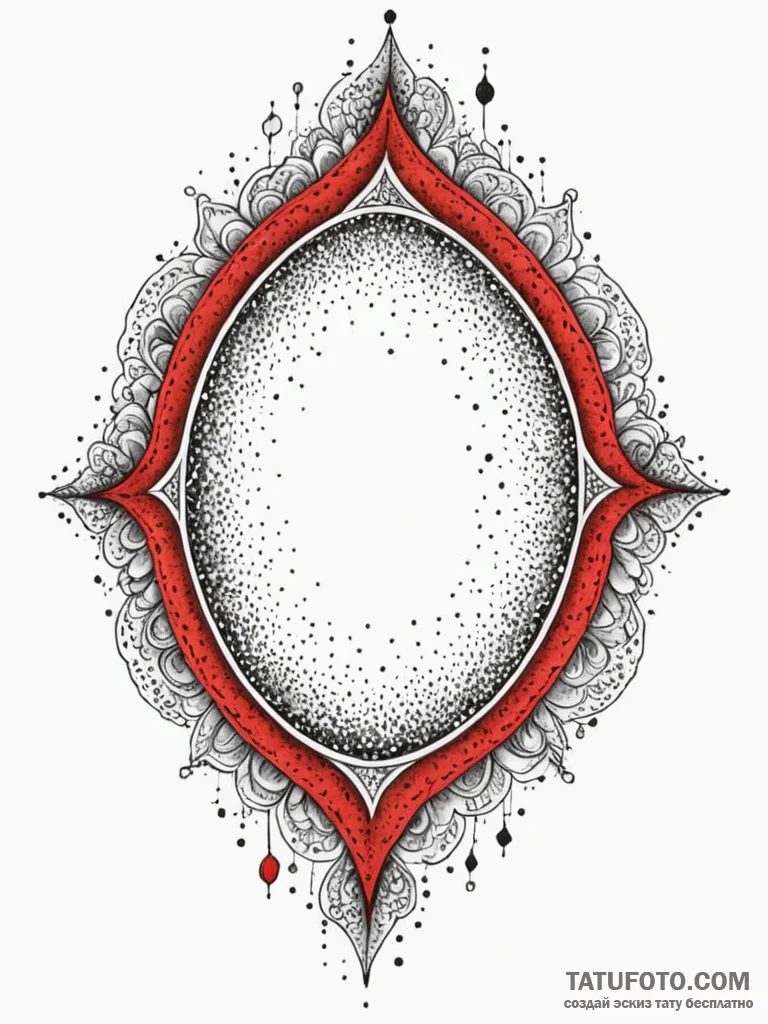 Engraved mirror hiding void, concept art for... - эскиз тату (№1752337775_0, 12.07.2025 16:29) — Tatufoto.com