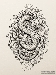 A retro cassette tape unspooling, tattoo draw... - эскиз тату (№1752338371_0, 12.07.2025 16:39) — Tatufoto.com