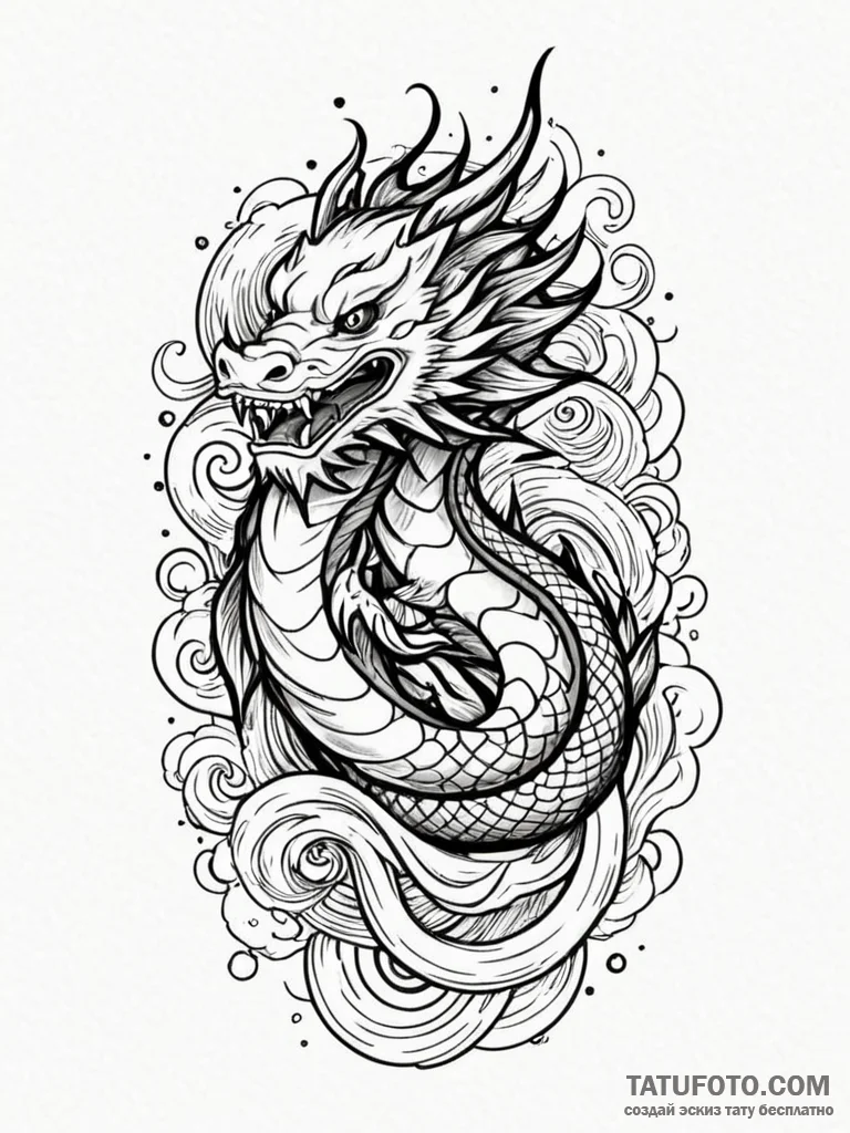 Merlin, tattoo sketch design, stylized interp... - эскиз тату (№1752338968_0, 12.07.2025 16:49) — Tatufoto.com