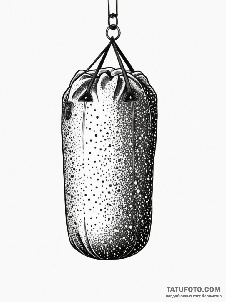 A powerful boxing bag, training,, tattoo line… — эскиз тату (№1752339138_0, 12.07.2025 16:52) — Tatufoto.com