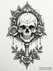 Vampire's chalice filled with blood, tattoo l... - эскиз тату (№1752339733_0, 12.07.2025 17:02) — Tatufoto.com