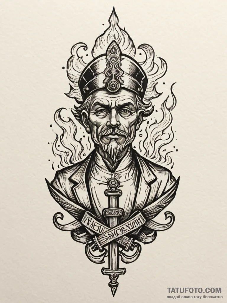 A powerful burning incense smoke, spiritual,,... - эскиз тату (№1752340321_0, 12.07.2025 17:12) — Tatufoto.com