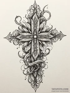 Tainted relic devouring celestial bloom, arti... - эскиз тату (№1752340575_0, 12.07.2025 17:16) — Tatufoto.com