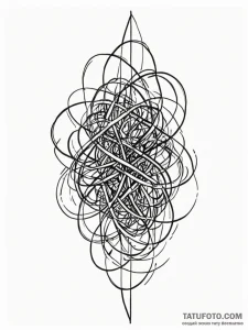 Tattoo sketch, an abstract visualization of a... - эскиз тату (№1752341240_0, 12.07.2025 17:27) — Tatufoto.com