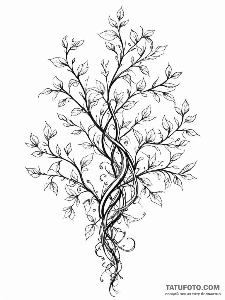 Tattoo sketch, an algorithm visualized as a c... - эскиз тату (№1752341576_0, 12.07.2025 17:32) — Tatufoto.com