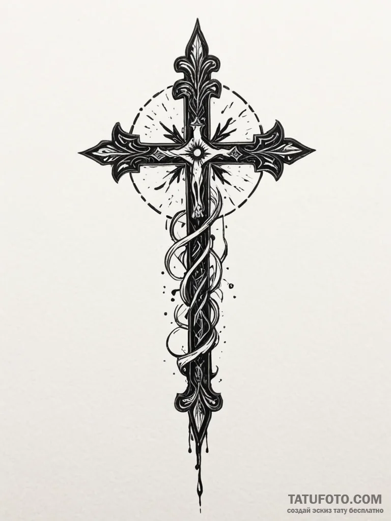 Blade - блэкворк, чёрно-белая - эскиз тату (№1752342637_0, 12.07.2025 17:50) — Tatufoto.com
