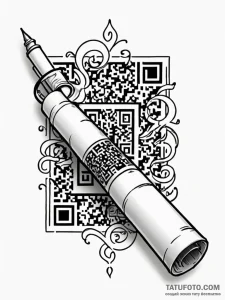 Tattoo sketch, ancient scroll unfurling to re... - эскиз тату (№1752344767_0, 12.07.2025 18:26) — Tatufoto.com