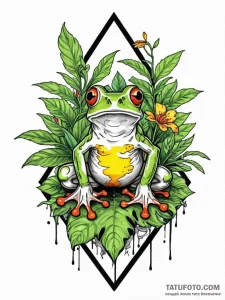 Tattoo sketch, biological hazard symbol overg... - эскиз тату (№1752345185_0, 12.07.2025 18:33) — Tatufoto.com