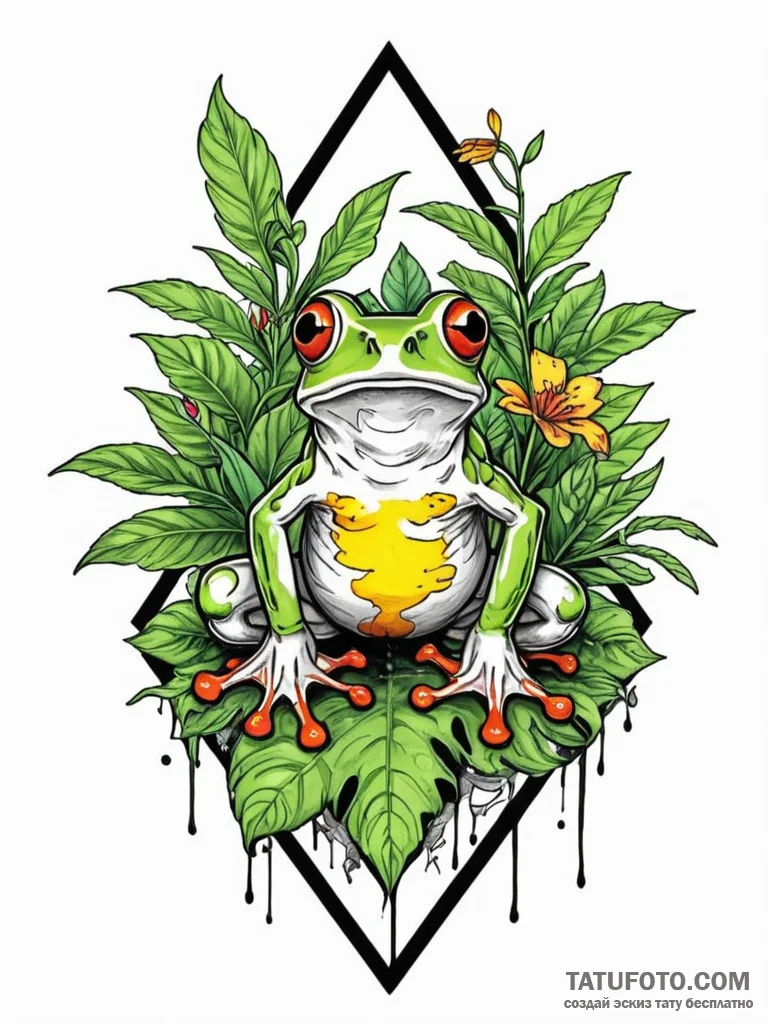 Tattoo sketch, biological hazard symbol overg... - эскиз тату (№1752345185_0, 12.07.2025 18:33) — Tatufoto.com