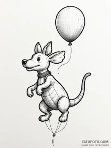 Tattoo sketch, balloon animal sculpture trans... - эскиз тату (№1752348143_0, 12.07.2025 19:22) — Tatufoto.com