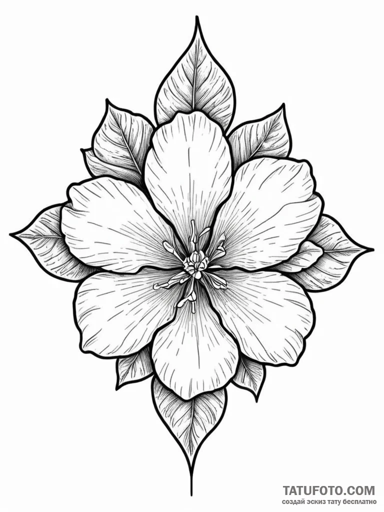 Tattoo sketch, desert rose data bloom, a resi... - эскиз тату (№1752356017_0, 12.07.2025 21:33) — Tatufoto.com