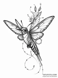 Tattoo sketch, electro-fauna revival, a delic... - эскиз тату (№1752358133_0, 12.07.2025 22:08) — Tatufoto.com