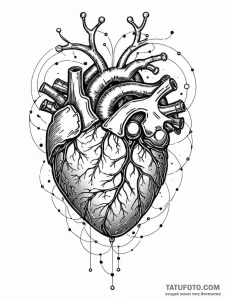 Tattoo sketch, empathy circuit board, a delic... - эскиз тату (№1752360719_0, 12.07.2025 22:51) — Tatufoto.com
