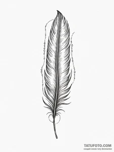 Tattoo sketch, feather of consciousness, a si... - эскиз тату (№1752364067_0, 12.07.2025 23:47) — Tatufoto.com
