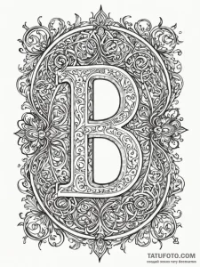 Tattoo sketch, illuminated manuscript, digita... - эскиз тату (№1752375175_0, 13.07.2025 02:52) — Tatufoto.com