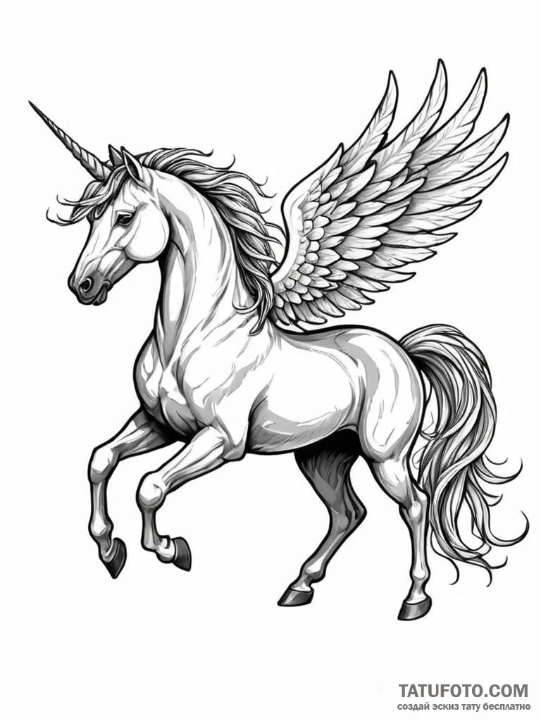 Tattoo sketch, iconic creature, digital skin,... - эскиз тату (№1752376443_0, 13.07.2025 03:14) — Tatufoto.com