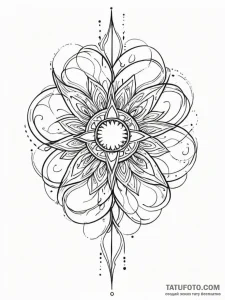 Tattoo sketch, ignited spark of creation, a s... - эскиз тату (№1752376867_0, 13.07.2025 03:21) — Tatufoto.com
