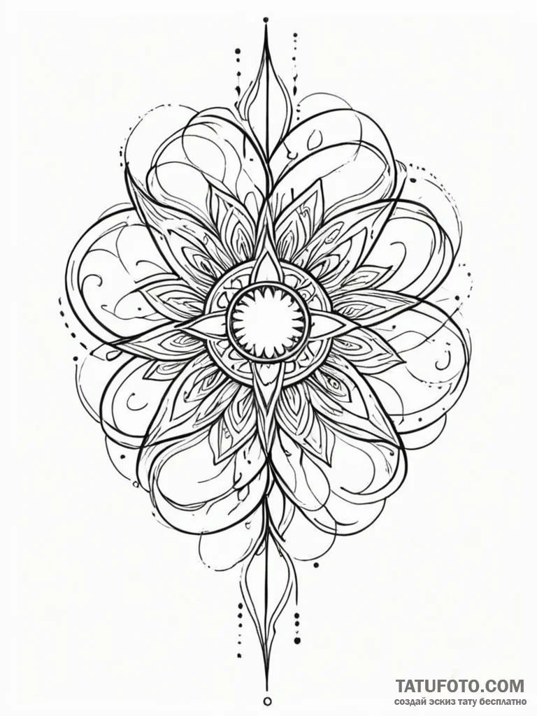 Tattoo sketch, ignited spark of creation, a s... - эскиз тату (№1752376867_0, 13.07.2025 03:21) — Tatufoto.com