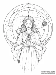 Tattoo sketch, invisible threads of fate (cos... - эскиз тату (№1752377204_0, 13.07.2025 03:26) — Tatufoto.com