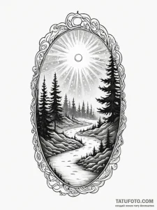 Tattoo sketch, intuition's guiding light, a s... - эскиз тату (№1752377627_0, 13.07.2025 03:33) — Tatufoto.com