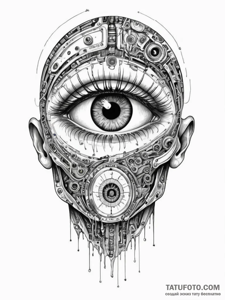 Tattoo sketch, x-ray gaze, truth revealed, a… — эскиз тату (№1752378815_0, 13.07.2025 03:53) — Tatufoto.com