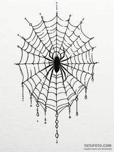 Tattoo sketch, glimmering web of life, a deta... - эскиз тату (№1752379748_0, 13.07.2025 04:09) — Tatufoto.com