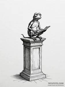 Tattoo sketch, museum of muted memes, a minim... - эскиз тату (№1752380762_0, 13.07.2025 04:26) — Tatufoto.com