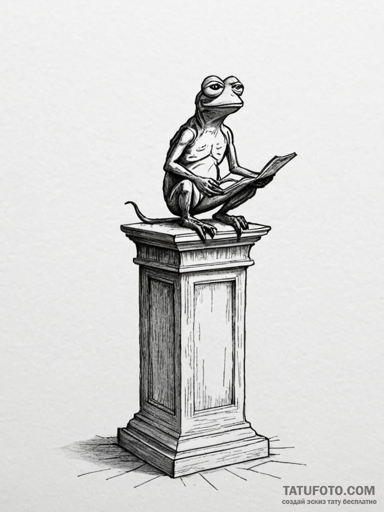 Tattoo sketch, museum of muted memes, a minim… — эскиз тату (№1752380762_0, 13.07.2025 04:26) — Tatufoto.com