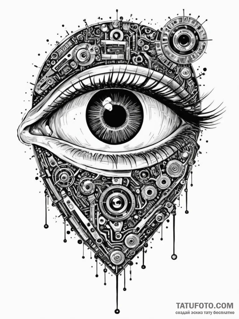 Tattoo sketch, x-ray gaze, truth revealed, a… — эскиз тату (№1752381610_0, 13.07.2025 04:40) — Tatufoto.com