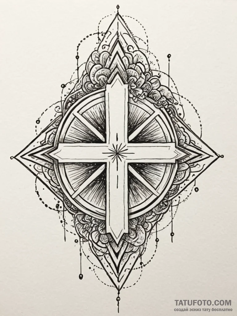 Tattoo sketch, quantum painter’s palette, a c… — эскиз тату (№1752382547_0, 13.07.2025 04:55) — Tatufoto.com