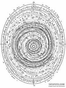 Tattoo sketch, numinous numbers portal, a swi... - эскиз тату (№1752385875_0, 13.07.2025 05:51) — Tatufoto.com