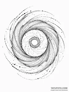 Tattoo sketch, zephyr of change, data particl... - эскиз тату (№1752386385_0, 13.07.2025 05:59) — Tatufoto.com