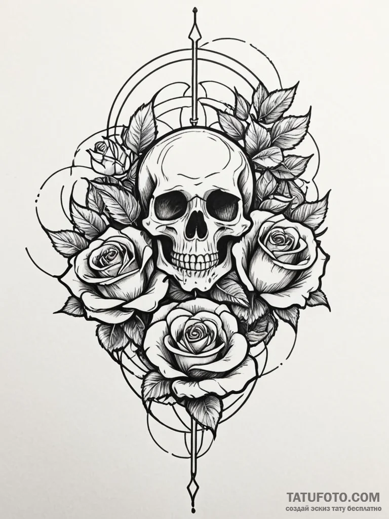 Tattoo sketch, kinetic abstract sculpture, a... - эскиз тату (№1752386725_0, 13.07.2025 06:05) — Tatufoto.com