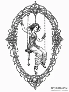 Tattoo sketch, pendulum of personal growth, a... - эскиз тату (№1752390721_0, 13.07.2025 07:12) — Tatufoto.com
