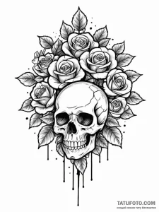 Tattoo sketch, ubiquitous data cloud tree, a... - эскиз тату (№1752393026_0, 13.07.2025 07:50) — Tatufoto.com