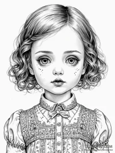 Tattoo sketch, porcelain doll, glitching soul... - эскиз тату (№1752395101_0, 13.07.2025 08:25) — Tatufoto.com