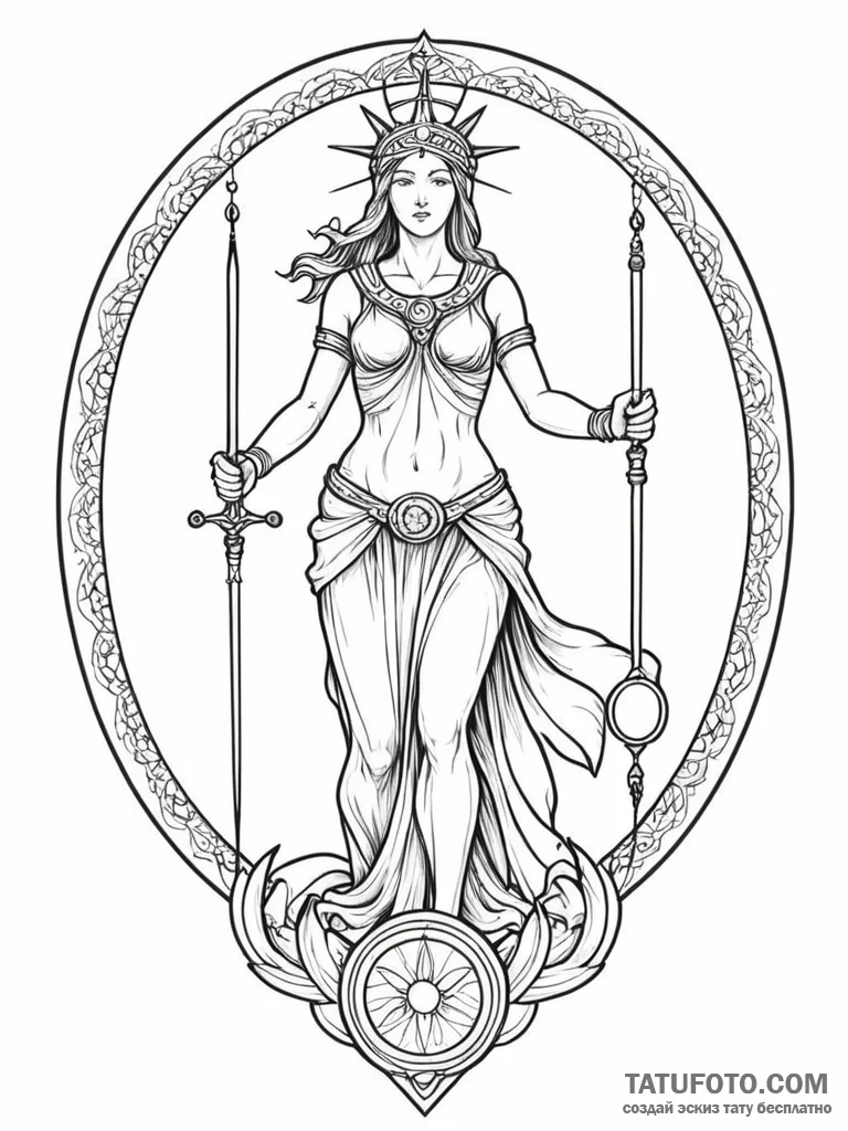 Tattoo sketch, justitia, data blindfold, a mo... - эскиз тату (№1752395702_0, 13.07.2025 08:35) — Tatufoto.com