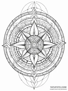 Tattoo sketch, mystical map, shifting realiti... - эскиз тату (№1752400172_0, 13.07.2025 09:49) — Tatufoto.com