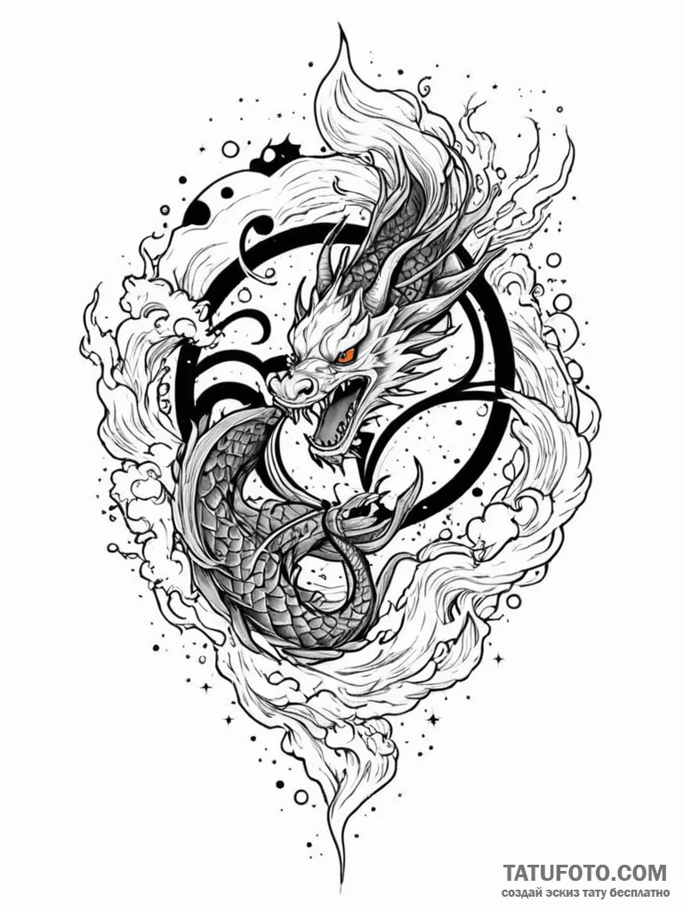 Tattoo sketch, yawning void, starlight embrac... - эскиз тату (№1752401034_0, 13.07.2025 10:03) — Tatufoto.com
