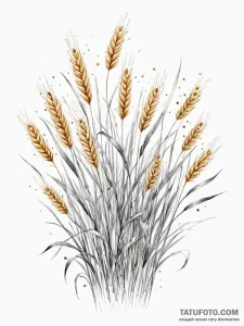 Tattoo sketch, harvest of data, a field of go... - эскиз тату (№1752401122_0, 13.07.2025 10:05) — Tatufoto.com