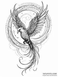 Tattoo sketch, quantum quasar quetzal, a magn... - эскиз тату (№1752401296_0, 13.07.2025 10:08) — Tatufoto.com